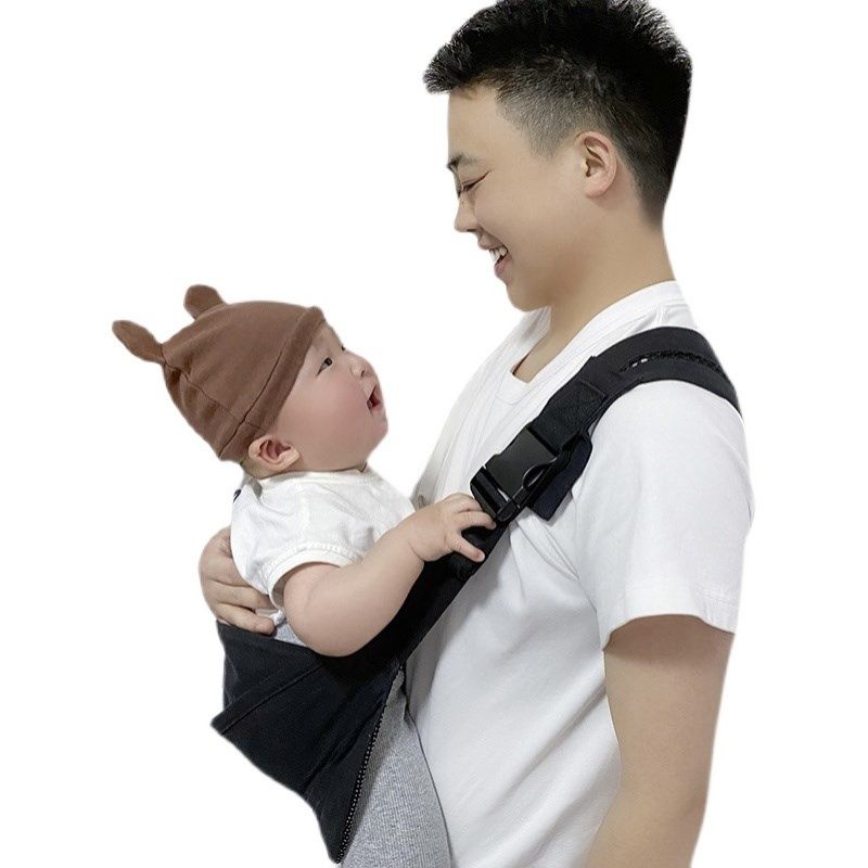 两岁宝宝出行f背带1岁3岁大童婴儿外出小孩轻便简易单肩抱娃神器