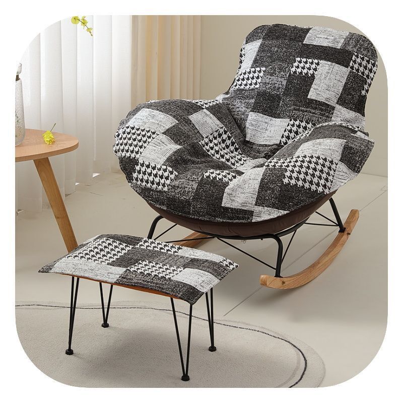 摇摇椅单人沙发垫单m个椅子替换套罩盖布摇椅懒人躺椅垫坐垫防滑