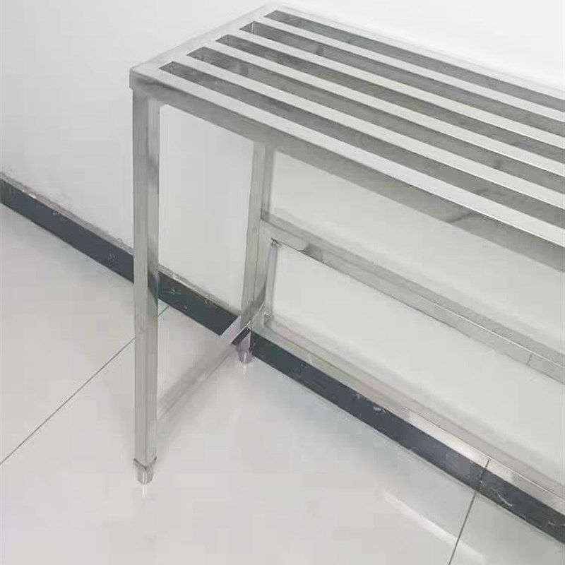 不锈钢置物架一层方管镂空架子定制鱼缸花盆空调S外机沥水收纳货