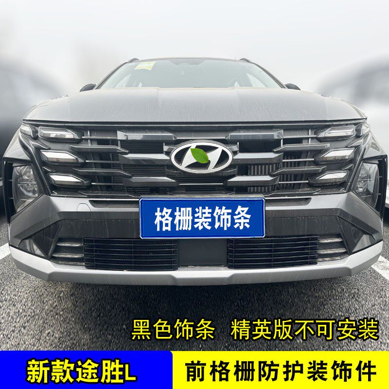 2025款途胜L中网外观件防虫网前脸格栅改装P饰条汽车用品配件亮条