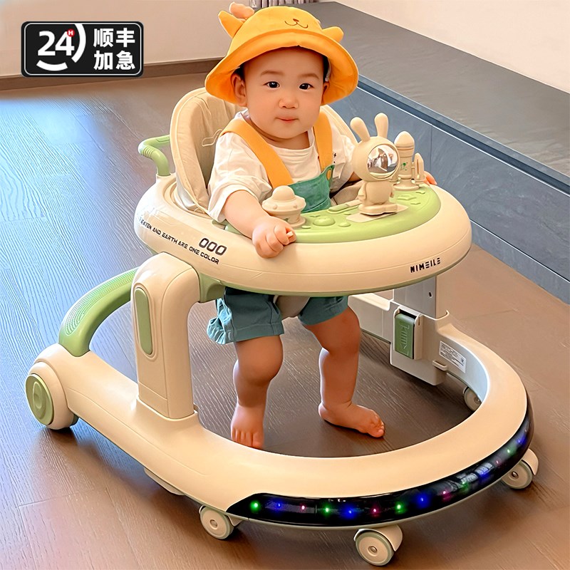 婴儿学步车多功能防侧翻防o型腿宝宝6到18个月学走S路助步车2025