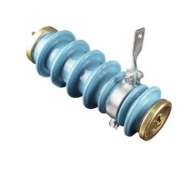 中压氧化锌新型蓝色陶瓷避雷器Y5WS-17/50FT广东型防雷器12KV户外