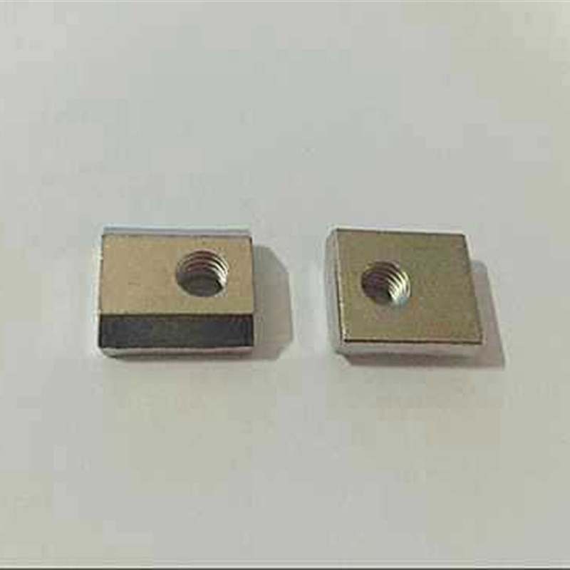 机械手治具配件 JE40D070 固定块 单孔螺母M6 滑块