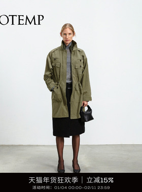 COTEMP IMPROVED MILITARY JACKET 25FW长款工装风衣夹克外套女