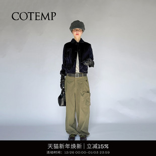 COAT CROPPED 25FW诺维复古娃娃领超短大衣外套女 ROWEN COTEMP