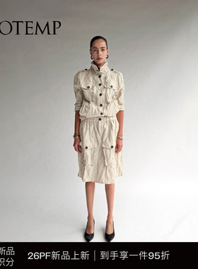 COTEMP KINTU MINIMAL JACKET 26PF新款翻领工装简约夹克外套女