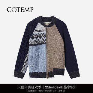 COTEMP FJORD FAIR ISLE SWEATER 25Holiday费尔岛棒球毛衣开衫女