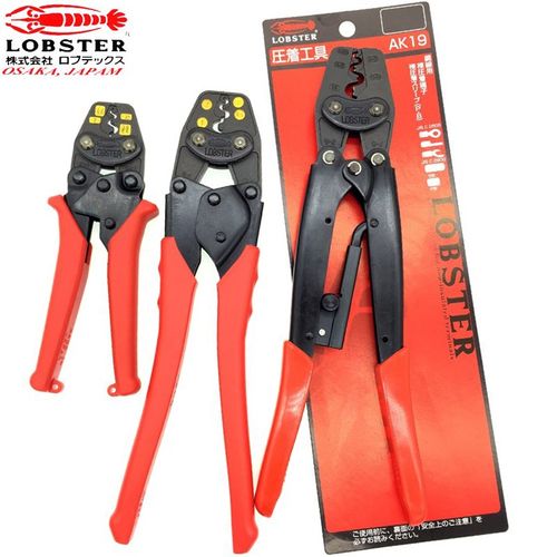 日本虾牌LOBSTER 棘轮式压线钳AK-15A 19A 38A 22A AK-1MA2 FK-1