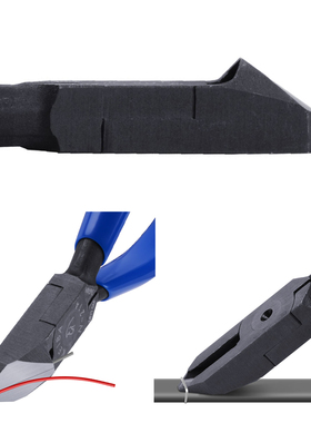 日本KEIBA马牌强力斜口钢线钳35度斜角剪切钳6寸剥皮起钉钳子N216