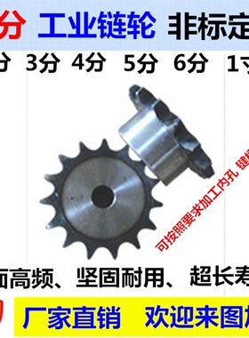 3分链轮台轮/06B链条/齿数/10/11/12/13/14/15/16/17/18/19/20齿