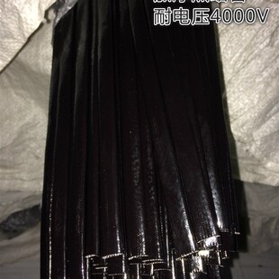 2715绝缘管聚氯乙稀玻璃纤维套管加厚黑腊管黑色黄蜡管特优4000V