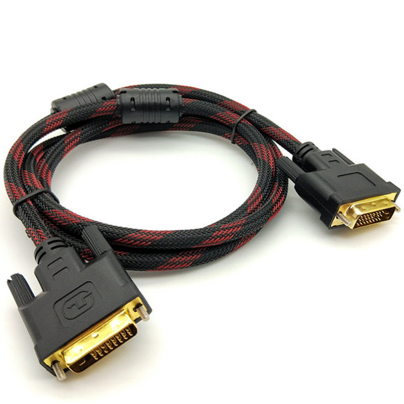 正品DVI线24+1电脑显示器连接dvi双声道高清线1.5/3/5/10/15/20米