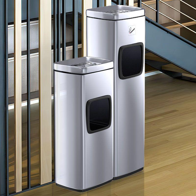 商用廊馆酒宾店大堂走外不锈钢立式烟灰桶户室外烟蒂柱垃RVY圾筒