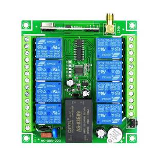22可0伏路遥控744器开关10A继电学习码点动自锁互锁调行车八电机