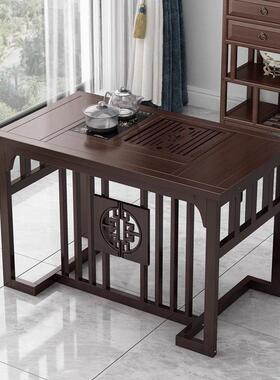 实OLR木茶桌家用小阳台客厅茶桌新茶中式一型套可移整动茶桌一体