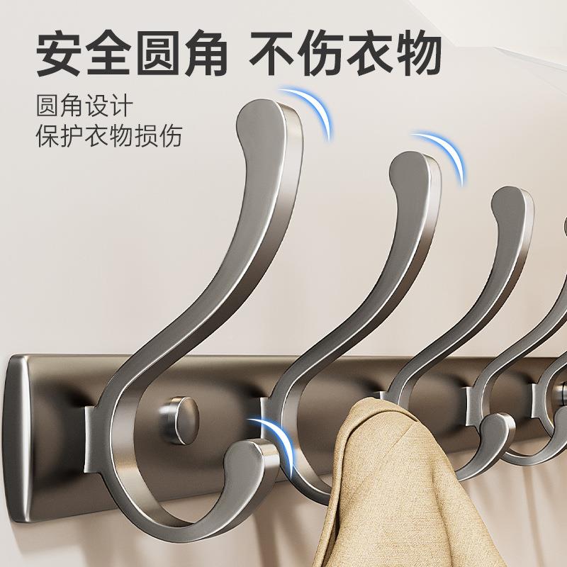 帽钩衣架用后打孔家壁挂入户衣门折叠式挂钩TXV德式玄关浴室包邮