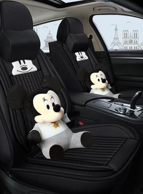 新款新帝豪GSGLEC7远景S701X3博专用全越包座套亚麻汽坐垫车四季