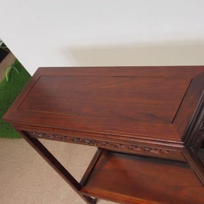 仿古实承重茶桌木鱼架奇缸石架室内多层URE盆景物架一体花架置实