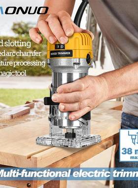 槽修边机开11木0V22PBI0木工电木铣开工雕刻机开孔机电动工具木工