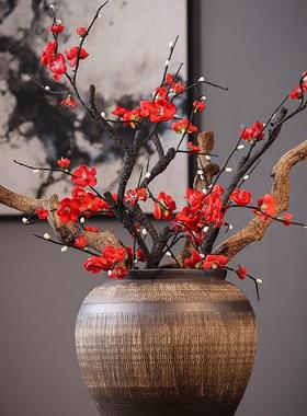 复古新陶瓷花摆房F96596MT瓶件客厅插花艺中式电视柜玄关书角几干