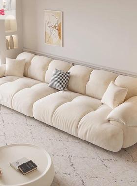 季辉元品猫爪布直艺沙发客厅家奶油轻风奢大小户型排棉花89828用