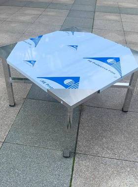 饭店叠不锈钢折桌烧烤专用桌子大排档桌正易方形小餐桌MYR简桌子