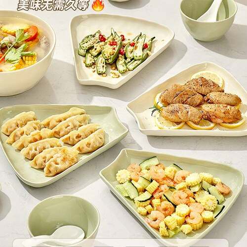 年夜饭拼盘用餐具组碗合盘子菜盘碟家ZUG奶油风盘筷过年团圆桌碗