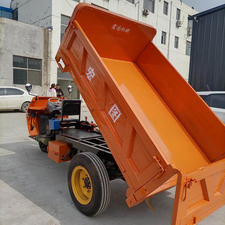 WBR电动三轮车生渣产工程运输三轮矿用出运电输车宏图机械厂家