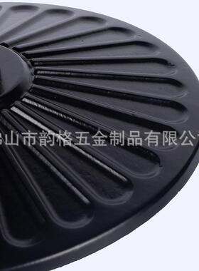 铸桌脚架C1025餐台脚凹菊支撑腿铁铁艺桌腿黑色圆底座大重桌金属
