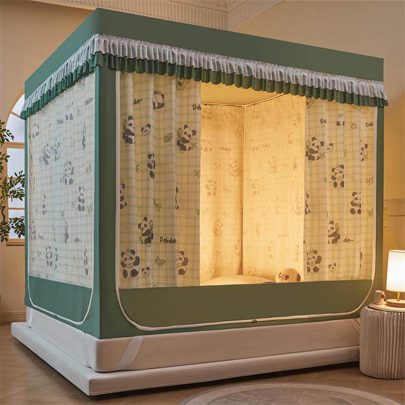 全罩式蚊帐用儿卧室2025新款高端婴F986555T防布摔蒙古包遮光床家