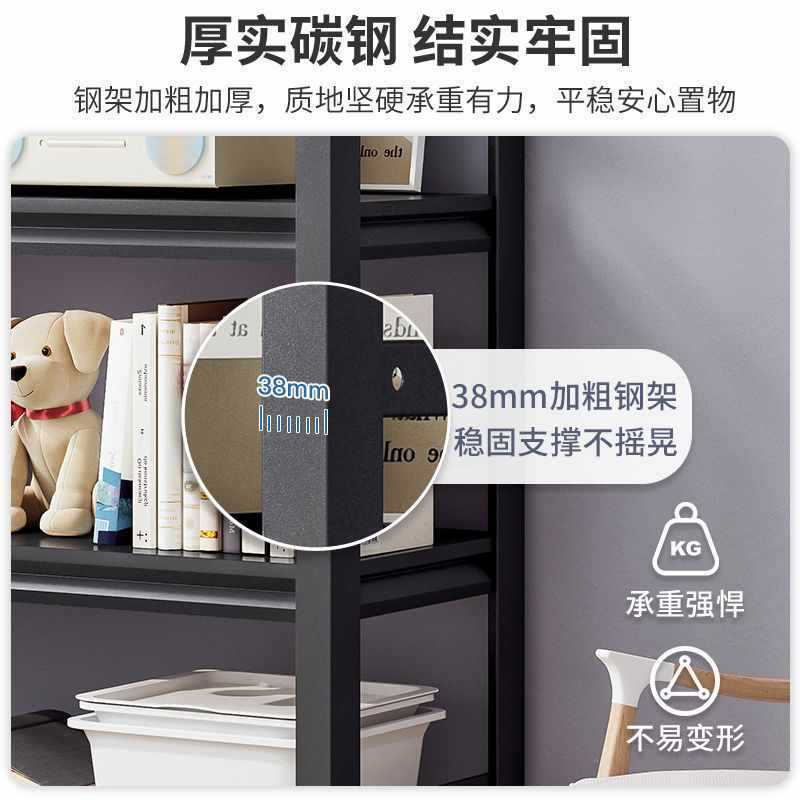 带轮置物架多层落地杂物收纳架加厚仓储货架家用储藏室移动储物架