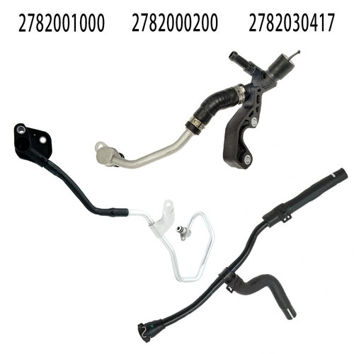 适用于奔驰M278冷却液水管涡轮增压水管耐高温2782001000橡胶水管