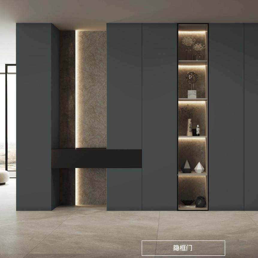 莫干尚雅世家木实木多层开板零度CLJ无漆室山内平隐形门衣橱柜饰