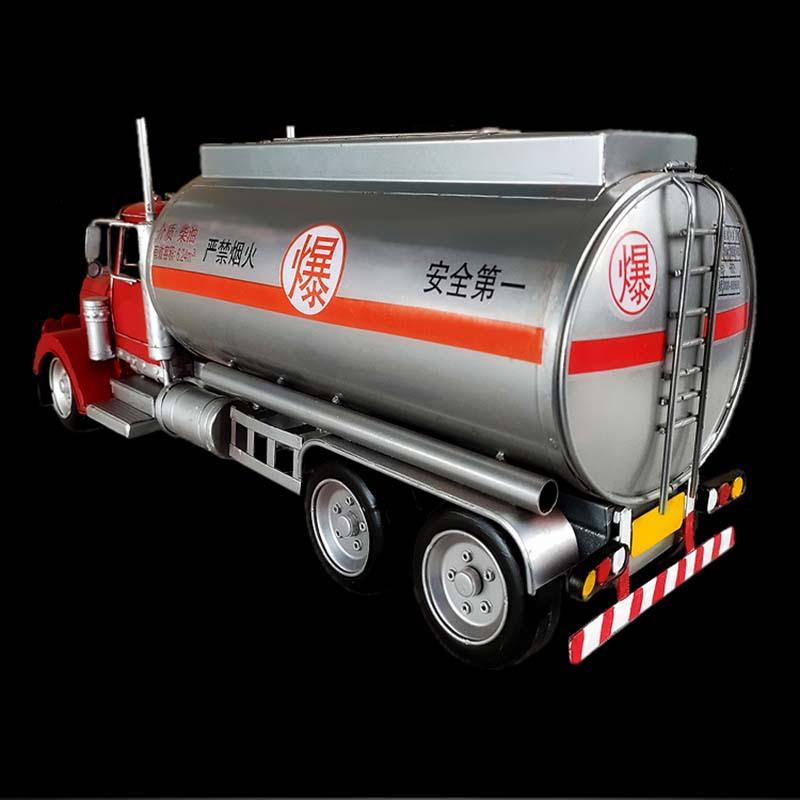 欧美金属手罐车油装饰纸巾盒复古工家居摆件大号车卡车模型道RCH1