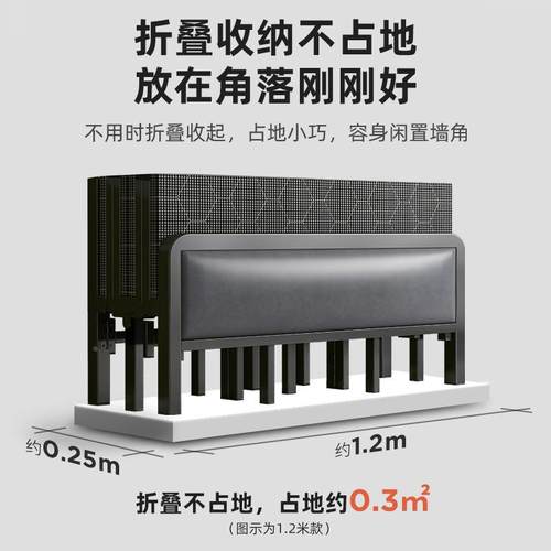 折叠床人床用SJH家成人1米2简易宿床出租房用舍加固硬板铁床单双