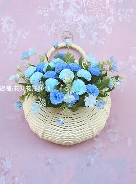 假花挂篮卧室墙壁装饰挂件餐厅房间客厅墙上面家T居壁挂饰品绿植