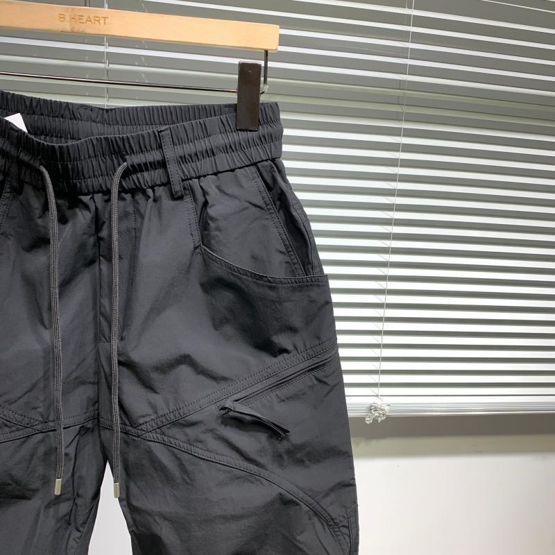 日系潮流休闲工装裤男春夏季新款宽松剪裁黑色束脚裤Y百搭小脚裤