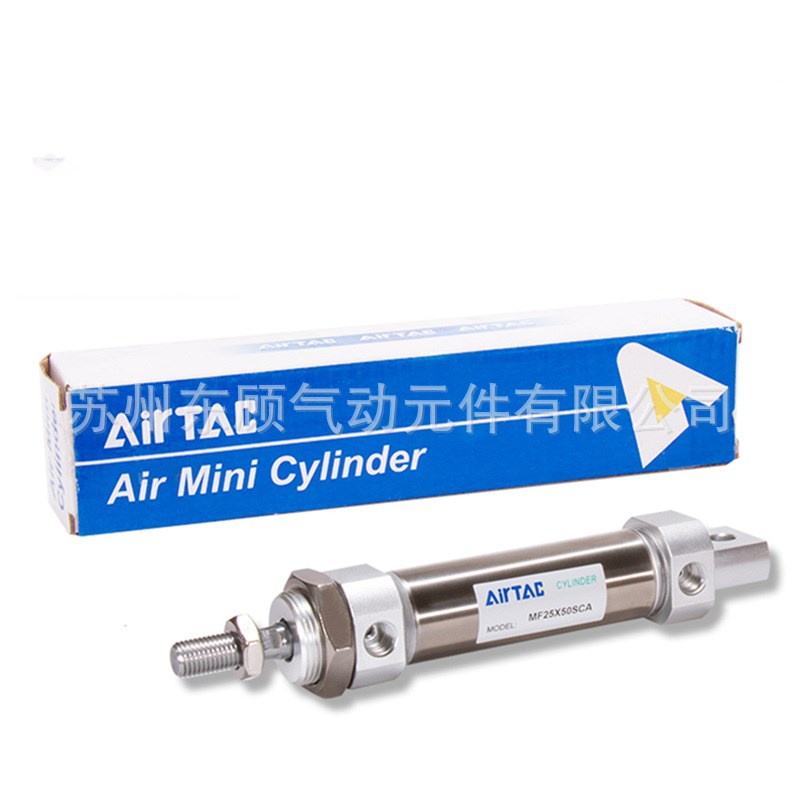 亚德客不锈钢迷你气缸MF32X25X50X75X100X125X150X175X200X250SCA
