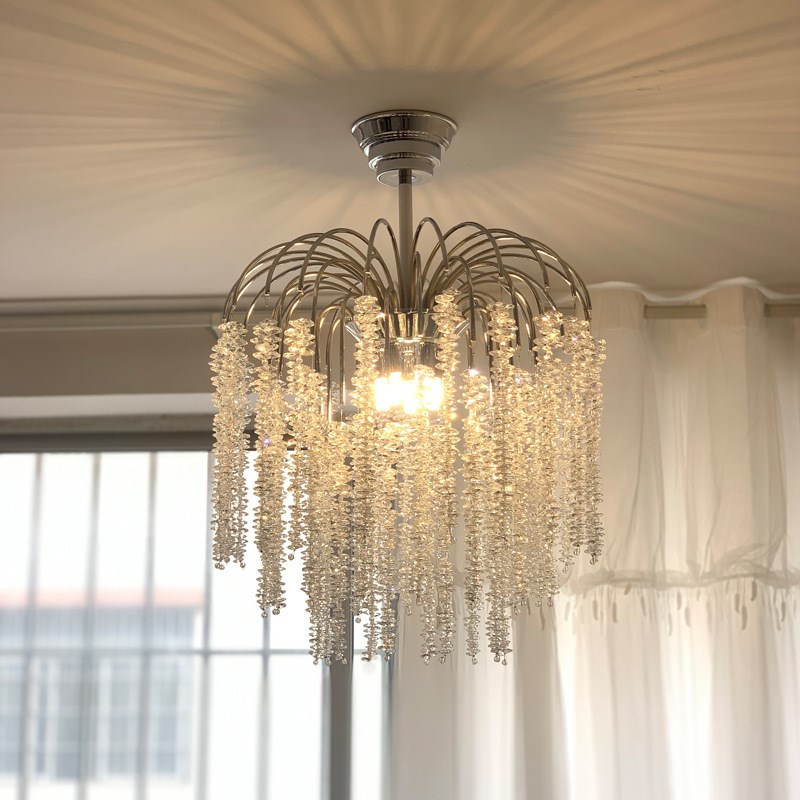 法式轻奢奶油浪漫客厅吊灯新款豪华主灯小户型卧室餐厅水晶吊灯