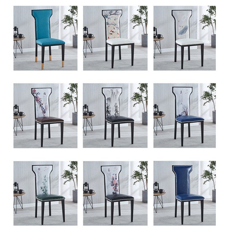 新中式酒店餐椅铁艺软包餐厅包厢宴会火锅靠背椅饭店椅子,住宅家具,餐椅,淘宝优惠券,粉丝福利购,淘宝优惠卷