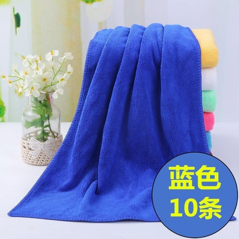 蓝色不掉毛十条装面巾酒店客房饭店专用抹布餐厅毛巾麻布柔软宾馆,家庭/个人清洁工具,抹布,淘宝优惠券,粉丝福利购,淘宝优惠卷