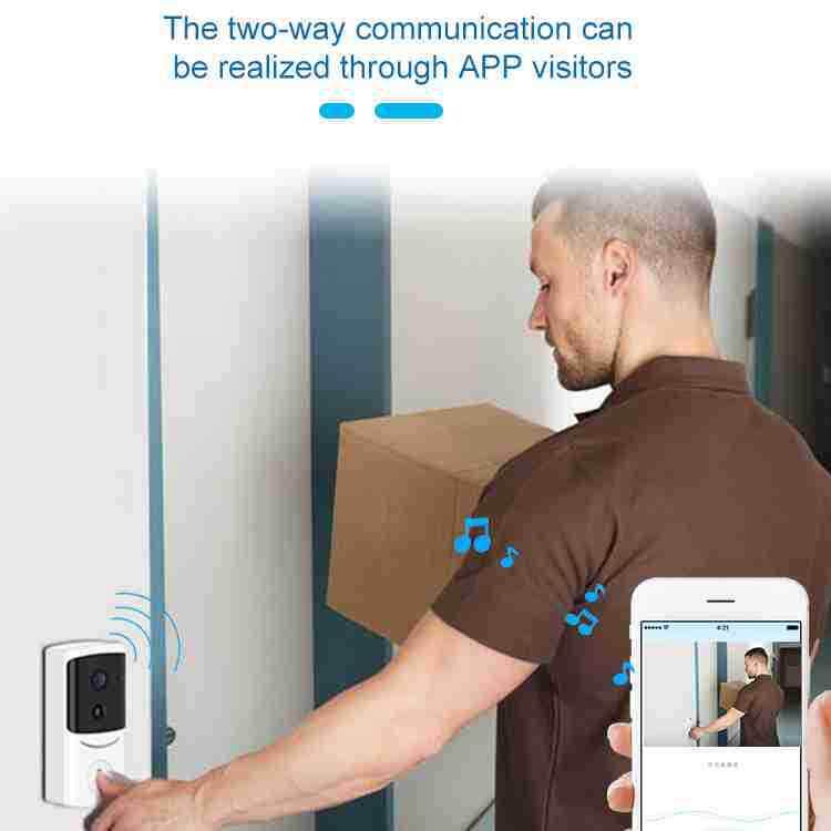 现货新品无线可视门铃可语音对讲自动抓拍手机远程人体感应免插电