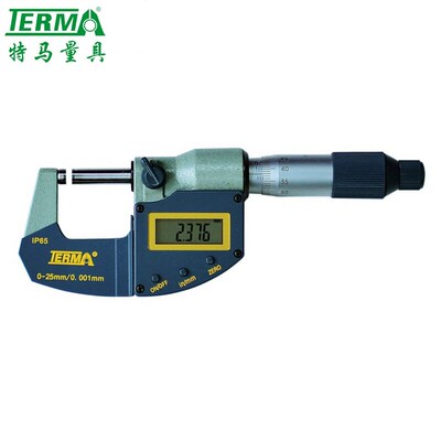 特马数显外径千分尺0-25mm高精度0.001电子螺旋测微千分卡MD310
