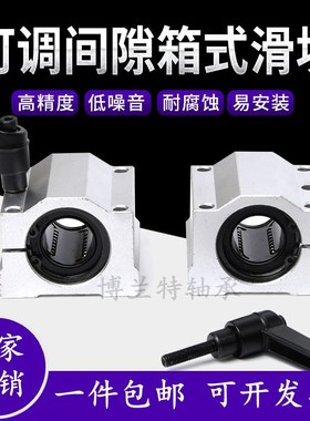 封闭式调型小开口锁紧锁丝限位滑块SCS16 20 25 30 35 40AJUU
