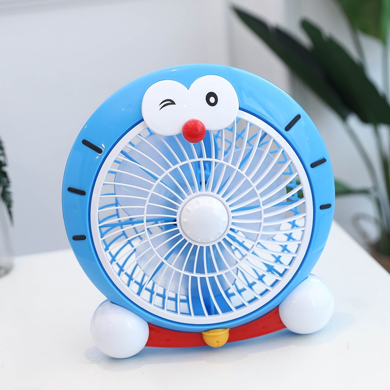 卡通小型电风扇迷你可爱学生宿舍床上台式办公室静音家用小风扇