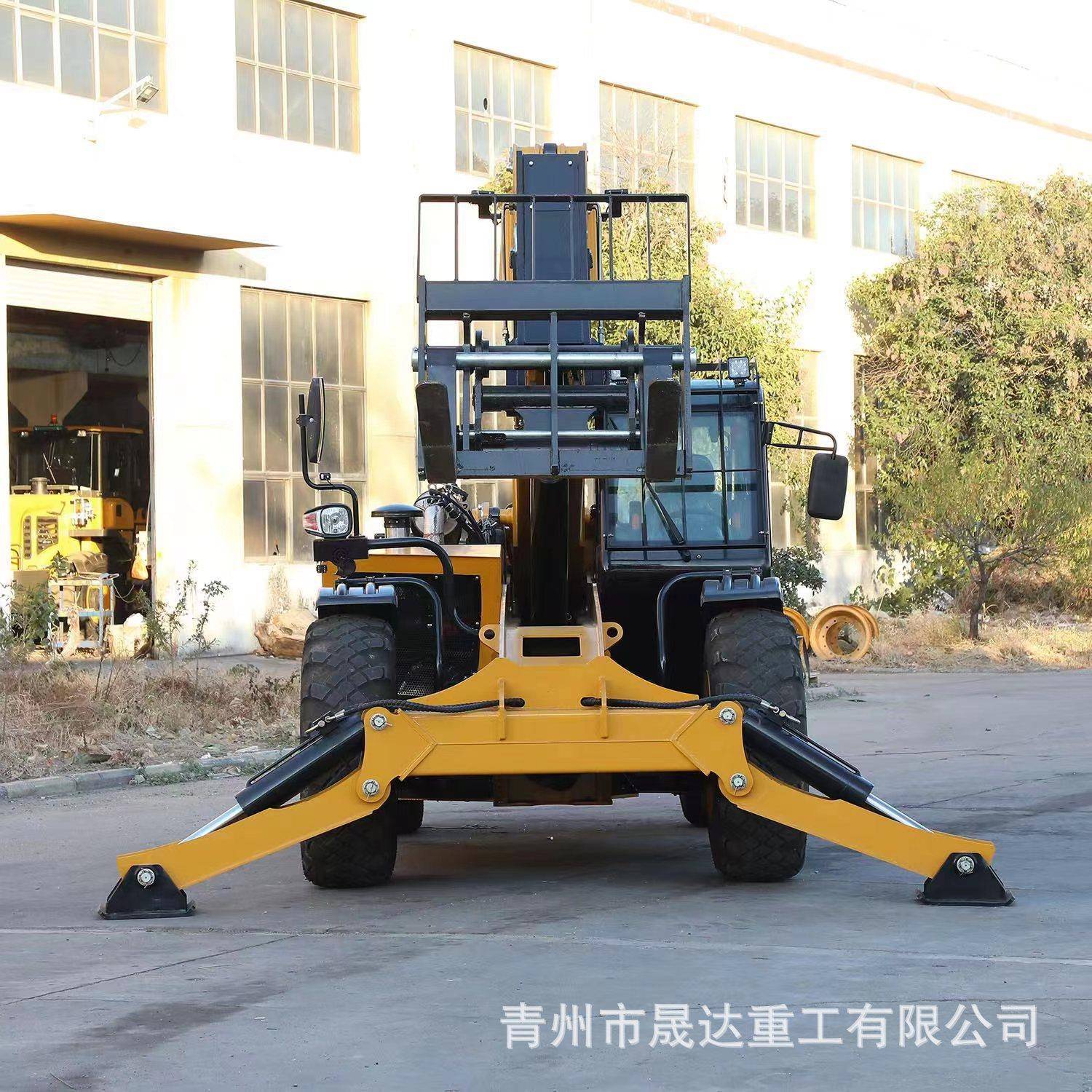 轮式多功能伸缩臂叉车建筑工地用铲土运输机械全液压伸缩臂叉车