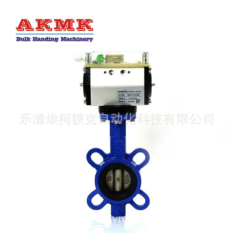 铸铁碳钢蝶阀D67X1-50系列对夹式气动蝶阀水蝶阀不锈钢水阀