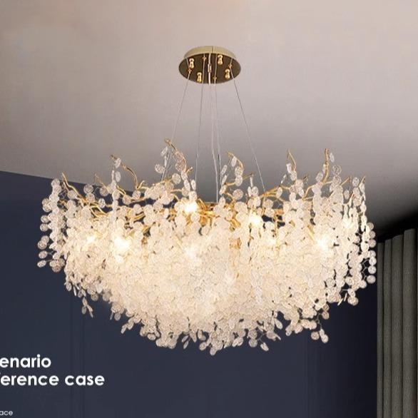 客厅现代水晶灯大气轻奢主灯奢华餐厅欧式别墅法式吊灯水晶客厅灯