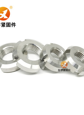 304不锈钢圆螺母M64M65M68M72M75M80M85M90M95M100M105M110*2.0