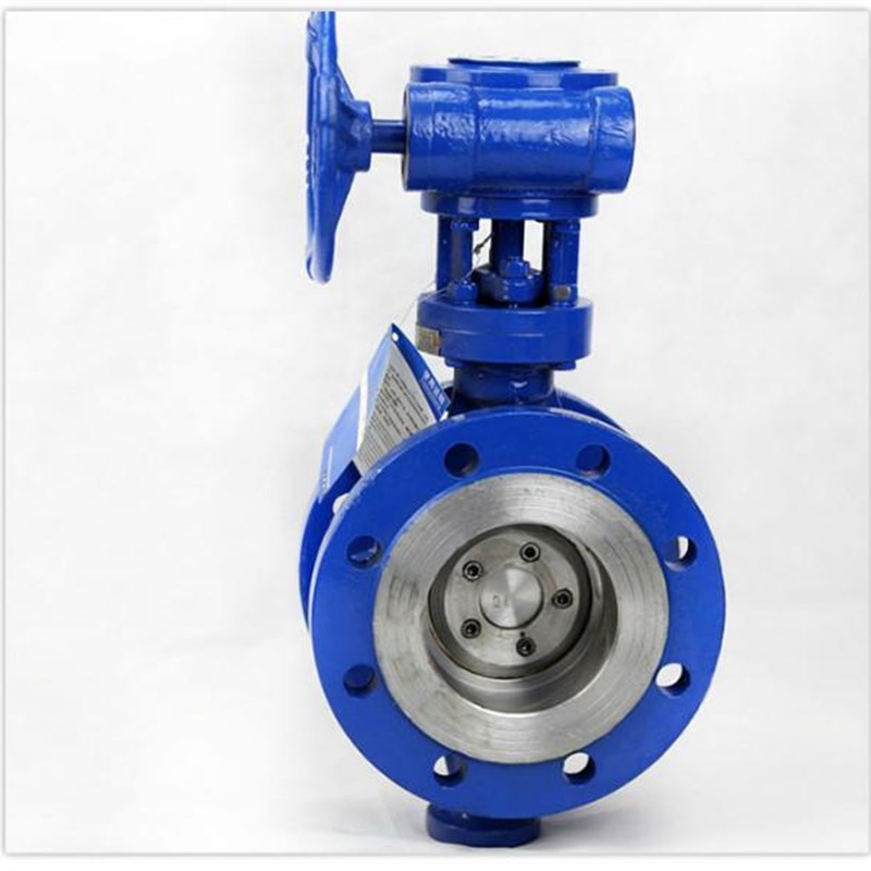 D343H-16C/25C碳钢涡轮碟阀三偏心硬密封法兰蝶阀DN80 100 150